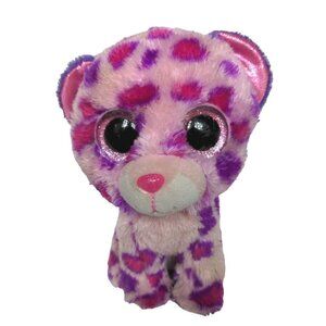 Ty Beanie Boo Glamour Leopard Spotted Wildcat Plush Stuffed Animal 2015 5.75"